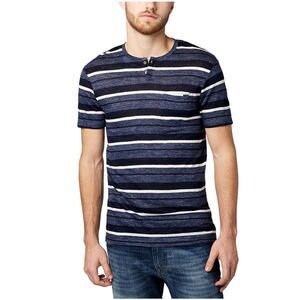 Buffalo David Bitton Mens Linen Kaleef Henley Shirt, NWT